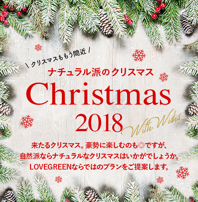  クリスマスももう間近 / ナチュラル派のクリスマス特集 LOVEGREEN編集部からは、 ボタニカルなクリスマスをご提案！ 